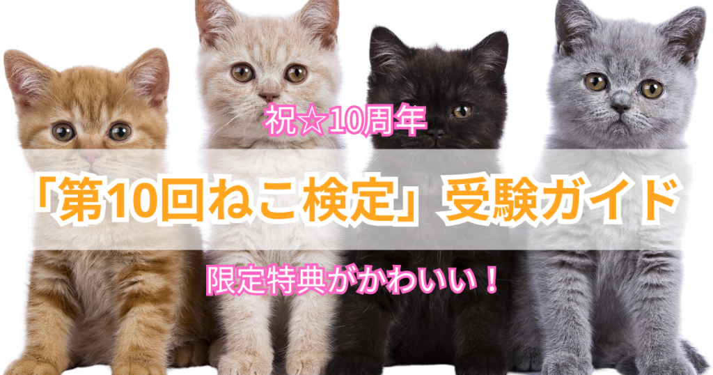 第10回ねこ検定限定特典がかわいい