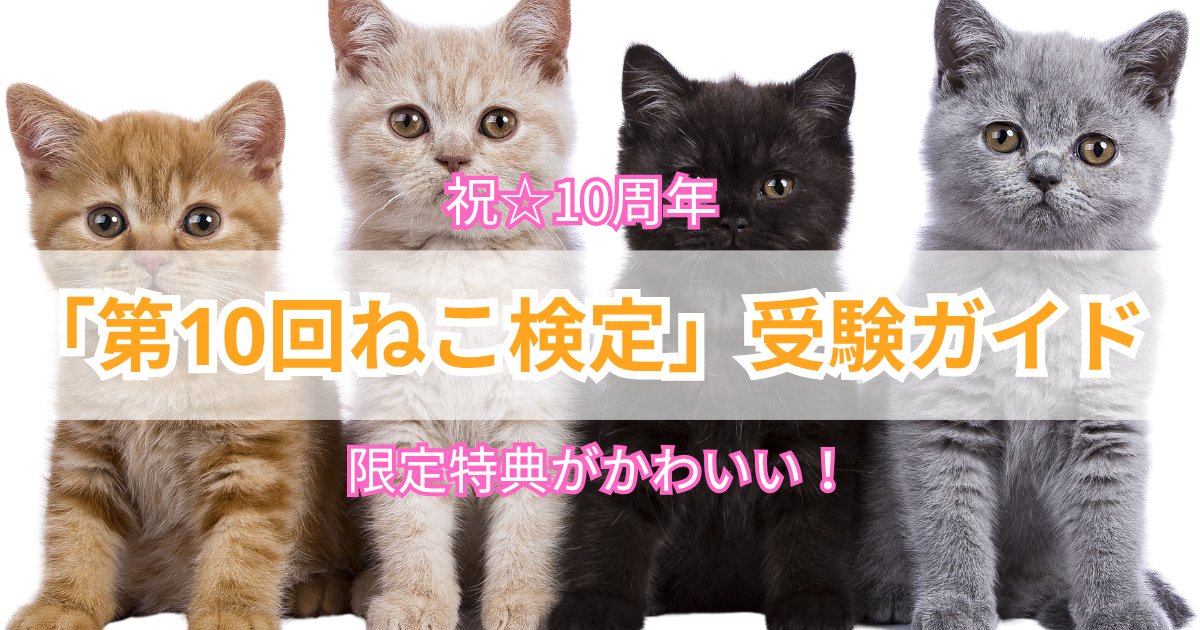 第10回ねこ検定限定特典がかわいい