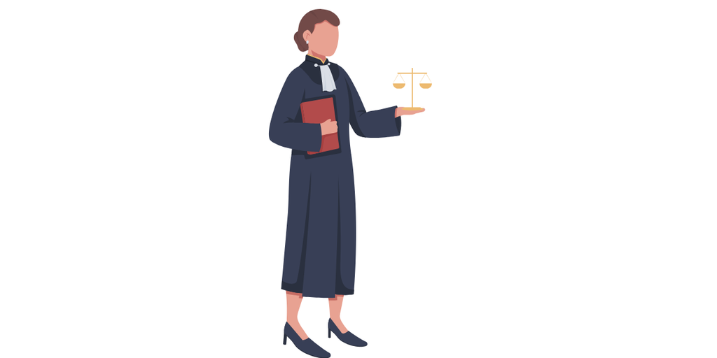 天秤を持つ女性裁判官